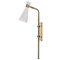 Nuvo Prospect 1-Light Wall Sconce - Matte White with Burnished Brass 60/7396 - alternate 2